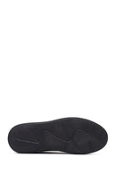 Erkek Siyah Bağcıklı Deri Sneaker | Derimod Erkek Siyah Bağcıklı Deri Sneaker | Derimod