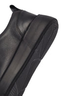 Erkek Siyah Bağcıklı Deri Sneaker | Derimod Erkek Siyah Bağcıklı Deri Sneaker | Derimod