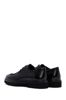 Men's Black Lace-Up Thick-Soled Leather Casual Shoes | Derimod Men's Black Lace-Up Thick-Soled Leather Casual Shoes | Derimod