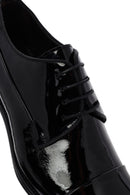 Men's Black Lace-Up Patent Leather Leather Classic Shoes | Derimod Men's Black Lace-Up Patent Leather Leather Classic Shoes | Derimod