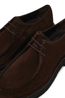 Men's Brown Lace-Up Thick-Soled Suede Leather Casual Shoes | Derimod Men's Brown Lace-Up Thick-Soled Suede Leather Casual Shoes | Derimod