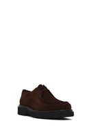 Men's Brown Lace-Up Thick-Soled Suede Leather Casual Shoes | Derimod Men's Brown Lace-Up Thick-Soled Suede Leather Casual Shoes | Derimod