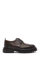 Men's Brown Lace-Up Thick-Soled Leather Casual Shoes | Derimod Men's Brown Lace-Up Thick-Soled Leather Casual Shoes | Derimod