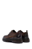 Men's Brown Lace-Up Thick-Soled Leather Casual Shoes | Derimod Men's Brown Lace-Up Thick-Soled Leather Casual Shoes | Derimod