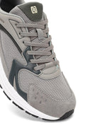 Derimod Studio Men's Gray Lace-Up Thick-Soled Sneaker | Derimod Derimod Studio Men's Gray Lace-Up Thick-Soled Sneaker | Derimod