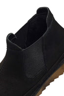 Men's Black Nubuck Leather Chelsea Boot | Derimod Men's Black Nubuck Leather Chelsea Boot | Derimod