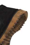 Men's Black Nubuck Leather Chelsea Boot | Derimod Men's Black Nubuck Leather Chelsea Boot | Derimod