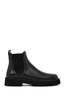 Men's Black Thick-Soled Leather Chelsea Boot | Derimod Men's Black Thick-Soled Leather Chelsea Boot | Derimod