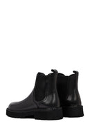 Men's Black Thick-Soled Leather Chelsea Boot | Derimod Men's Black Thick-Soled Leather Chelsea Boot | Derimod