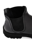 Men's Black Thick-Soled Leather Chelsea Boot | Derimod Men's Black Thick-Soled Leather Chelsea Boot | Derimod