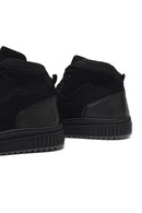 Men's Black Lace-up Nubuck Leather Sports Boots | Derimod Men's Black Lace-up Nubuck Leather Sports Boots | Derimod
