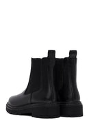 Women's Black Thick-Soled Chelsea Boot | Derimod Women's Black Thick-Soled Chelsea Boot | Derimod