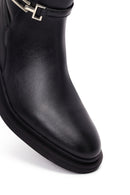 Women's Black Zippered Boot | Derimod Women's Black Zippered Boot | Derimod