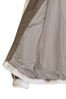 Anabel Women's White Teddy Leather Jacket | Derimod Anabel Women's White Teddy Leather Jacket | Derimod