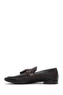 Men's Brown Leather Tasseled Classic Loafer | Derimod Men's Brown Leather Tasseled Classic Loafer | Derimod
