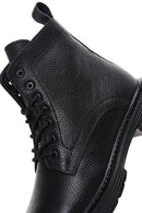 Men's Black Leather Zippered Casual Boots | Derimod Men's Black Leather Zippered Casual Boots | Derimod
