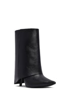 Woman Black Stiletto Heels Leather Boat | Derimod Woman Black Stiletto Heels Leather Boat | Derimod
