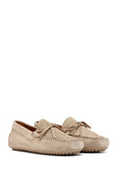Men's Beige Suede Leather Casual Loafer | Derimod Men's Beige Suede Leather Casual Loafer | Derimod