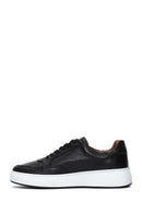 Men's Black Lace-up Leather Sneaker | Derimod Men's Black Lace-up Leather Sneaker | Derimod