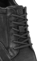 Men's Black Lace-Up Nubuck Leather Sneakers | Derimod Men's Black Lace-Up Nubuck Leather Sneakers | Derimod