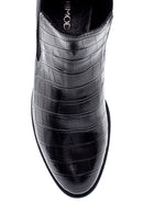 Women's Crocodile Chelsea Boots | Derimod Women's Crocodile Chelsea Boots | Derimod