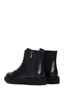 Women's Black Leather Zippered Boots | Derimod Women's Black Leather Zippered Boots | Derimod