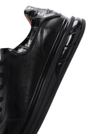 Men's Black Leather Sneaker | Derimod Men's Black Leather Sneaker | Derimod