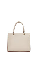 Woman Cream Long-Strap Accessorized Shoulder Bag | Derimod Woman Cream Long-Strap Accessorized Shoulder Bag | Derimod