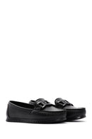 Women's Black Casual Loafers | Derimod Women's Black Casual Loafers | Derimod