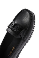 Women's Black Casual Loafers | Derimod Women's Black Casual Loafers | Derimod