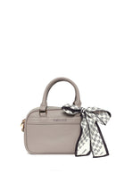 Woman Dark Grey Long-Strap Accessorized Shoulder Bag | Derimod Woman Dark Grey Long-Strap Accessorized Shoulder Bag | Derimod