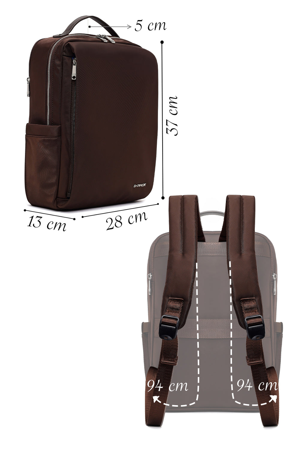 D-Pack Unisex Kahverengi Sırt Çantası
