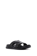 Men's Black Slippers | Derimod Men's Black Slippers | Derimod
