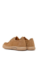 Male Beige Lace-Up Thick-Soled Suede Leather Casual Shoes | Derimod Male Beige Lace-Up Thick-Soled Suede Leather Casual Shoes | Derimod