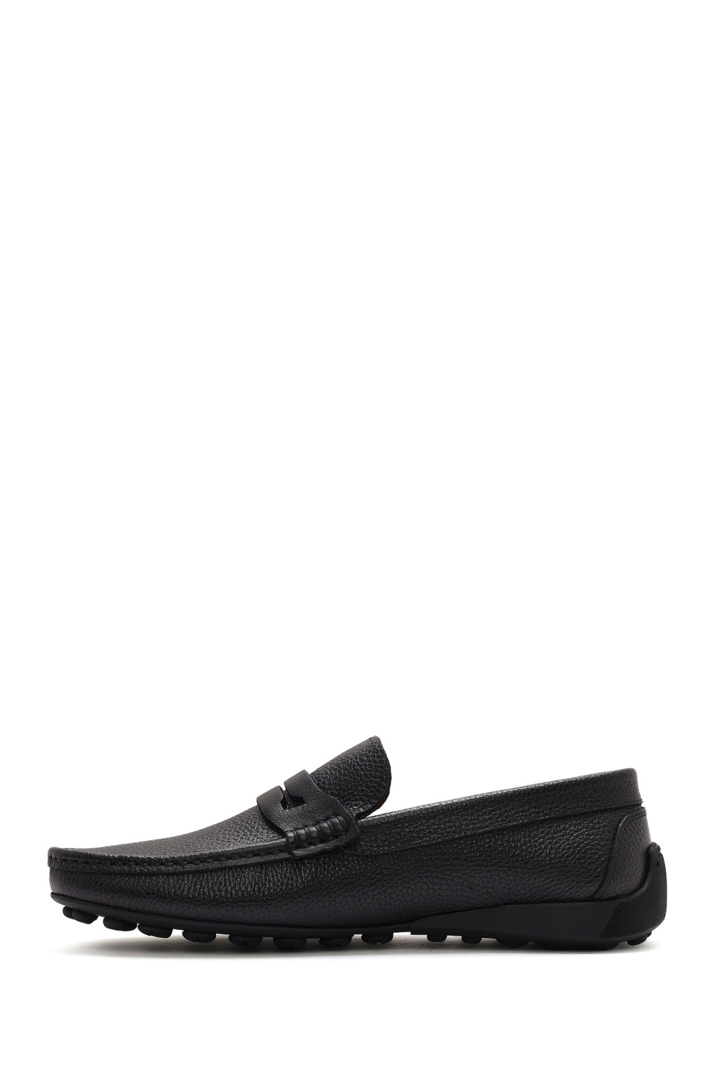 Erkek Siyah Deri Loafer