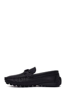 Erkek Siyah Tokalı Deri Loafer | Derimod Erkek Siyah Tokalı Deri Loafer | Derimod
