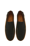 Erkek Siyah Nubuk Deri Comfort Loafer | Derimod Erkek Siyah Nubuk Deri Comfort Loafer | Derimod