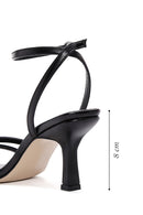 Women's Black Ankle Strap Heeled Sandals | Derimod Women's Black Ankle Strap Heeled Sandals | Derimod