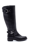 Women's Zipper Detailed Buckle Boots | Derimod Women's Zipper Detailed Buckle Boots | Derimod