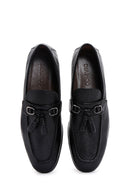 Men's Black Leather Tasseled Classic Loafer | Derimod Men's Black Leather Tasseled Classic Loafer | Derimod