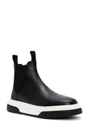 Men's Black Thick Sole Leather Casual Chelsea Boots | Derimod Men's Black Thick Sole Leather Casual Chelsea Boots | Derimod