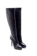 Women's Leather Thin Heeled Boots | Derimod Women's Leather Thin Heeled Boots | Derimod