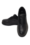 Erkek Siyah Deri Casual Comfort Sneaker | Derimod Erkek Siyah Deri Casual Comfort Sneaker | Derimod