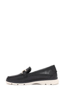 Women's Black Buckle Detail Comfort Loafer | Derimod Women's Black Buckle Detail Comfort Loafer | Derimod
