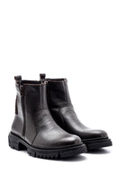 Men's Zippered Leather Boots | Derimod Men's Zippered Leather Boots | Derimod