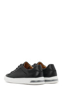Men's Black Lace-up Leather Sneaker | Derimod Men's Black Lace-up Leather Sneaker | Derimod