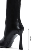Women's Black Leather Heeled Boots | Derimod Women's Black Leather Heeled Boots | Derimod