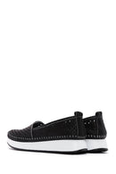 Women's Black Thick Soled Leather Comfort Loafer | Derimod Women's Black Thick Soled Leather Comfort Loafer | Derimod