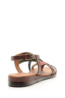Women's Colorful Leather Sandals | Derimod Women's Colorful Leather Sandals | Derimod