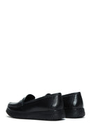 Women's Black Leather Comfort Loafer | Derimod Women's Black Leather Comfort Loafer | Derimod